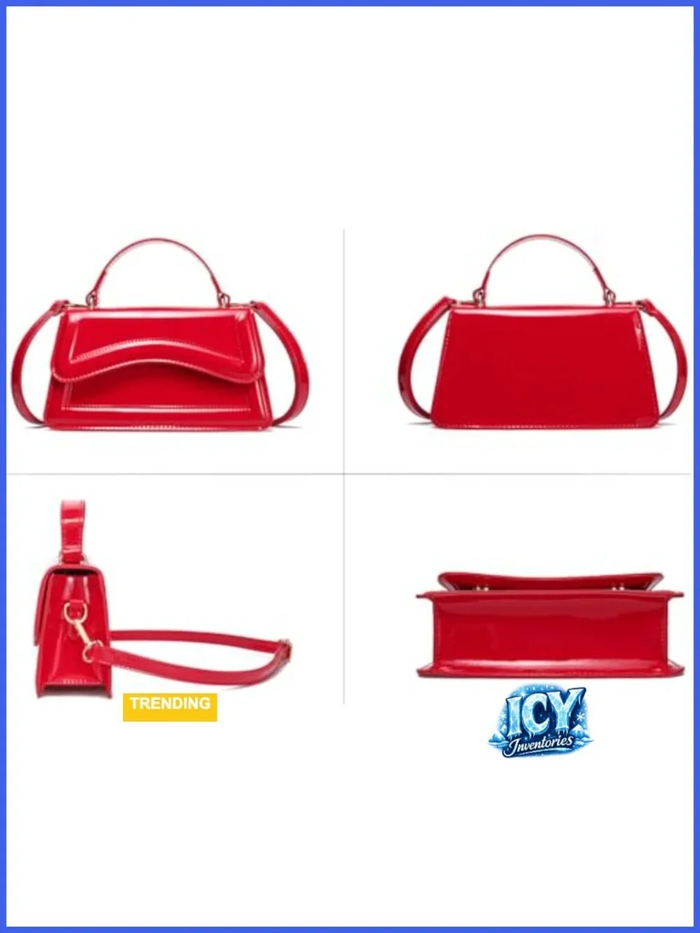 Women's Small Top Handle Satchel Shoulder Bag PU Crossbody Purse